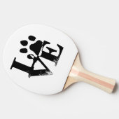 Paw Print Ping Pong Paddle Tafeltennisbatje (Zijkant)