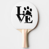 Paw Print Ping Pong Paddle Tafeltennisbatje (Voorkant)
