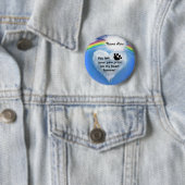 Paw Print Poem Ronde Button 5,7 Cm (In situ)