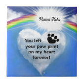 Paw Print Poem Tegeltje (Voorkant)