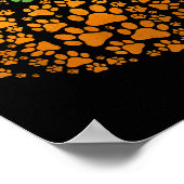 Paw Print Pumpkin Halloween (Hoek)