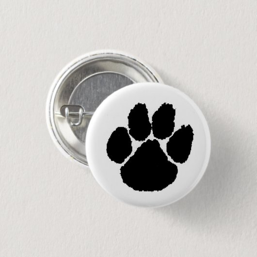 Paw_Print Ronde Button 3,2 Cm (Voorkant /achterkant)