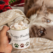 Paw Print, Rood, Groen, Zwart, Buffel Plaid