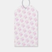 Paw Print Roze Waterverf Art NAAM Sweet Pet Cadeaulabel (Achterkant)