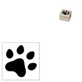 Paw print rubberen stempel (Gestempeld)