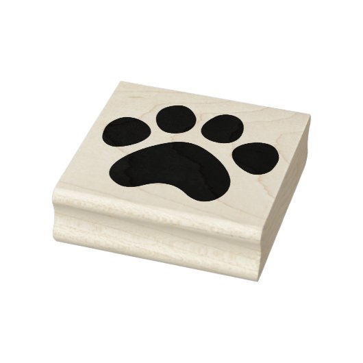 Paw Print Rubberen stempel (Stempel)