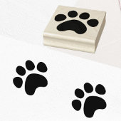 Paw Print Rubberen stempel