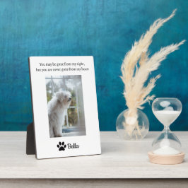 Paw Print Sign Pet Memorial Persoonlijke foto Fotoplaat