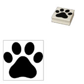 Paw Print Stamp Pad Rubberstempel (Gestempeld)