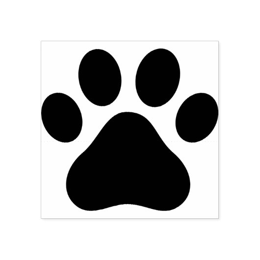 Paw Print Stamp Pad Rubberstempel (Afrduk)