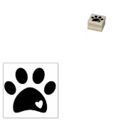 Paw Print Stamp Rubberstempel (Gestempeld)