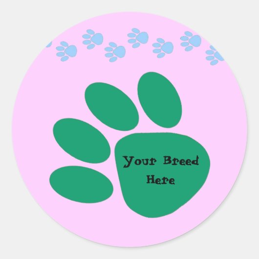 Paw Print Sticker (Voorkant)