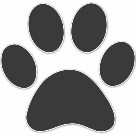 PAW PRINT STICKER (Voorkant)
