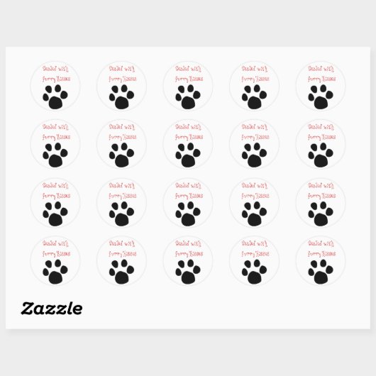 Paw Print Stickers (Vel)
