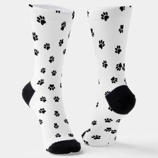 Paw Print Sustainable Premium Crew Sock Sokken