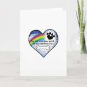 Paw Print Sympathie Gedicht Kaart (Voorkant)