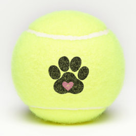 Paw Print Tennis Ball Tennisballen