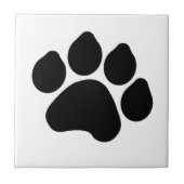 Paw Print Tile Tegeltje (Voorkant)