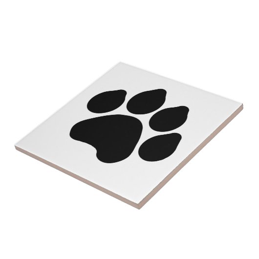 Paw Print Tile Tegeltje (Zijkant)