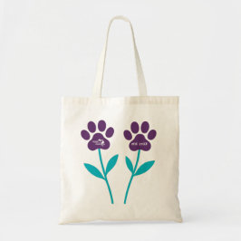 Paw Print Tulpen Canvas tas