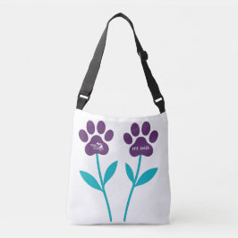 Paw Print Tulpen Crossbody of Schoudertas Crossbody Tas