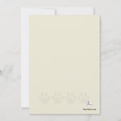 Paw Print Veterinary Afstuderen Uitnodiging (Achterkant)