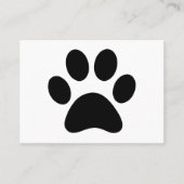 PAW PRINT VISITEKAARTJE (Voorkant)