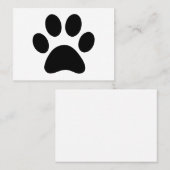 PAW PRINT VISITEKAARTJE (Voorkant / Achterkant)