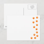 Paw Print - Voeg je eigen naam of hondenras toe Briefkaart (Voorkant / Achterkant)