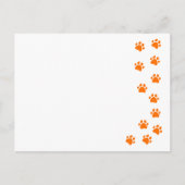 Paw Print - Voeg je eigen naam of hondenras toe Briefkaart (Voorkant)