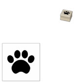 Paw Print Wood Stempel (Gestempeld)