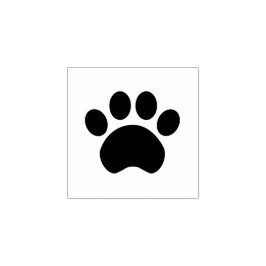 Paw Print Wood Stempel