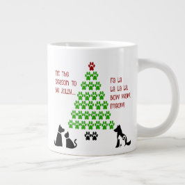 Paw Print Xmas Tree, dit is het seizoen Grote Koffiekop