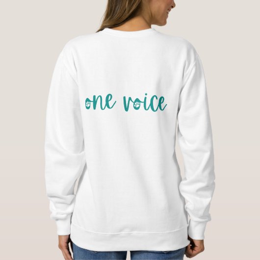 Paw Print Zonnebloem Shirt met lange mouwen (Achterkant)