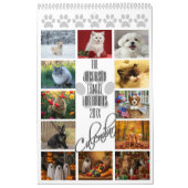 Paw Prints 12 maanden Uw Familie Huisdier Foto's Kalender (Hoes)