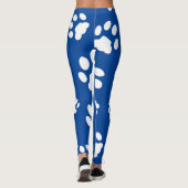 Paw Prints aanpassen achtergrondkleur Leggings (Achterkant)