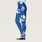 Paw Prints aanpassen achtergrondkleur Leggings (Links)