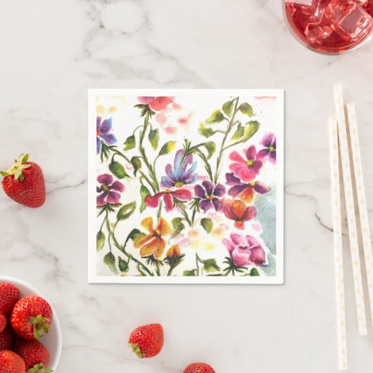 PAW PRINTS ANGEL PAPER NAPKINS SERVETTEN (Insitu)