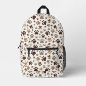 Paw Prints Backpack Bedrukte Rugzak (Voorkant)
