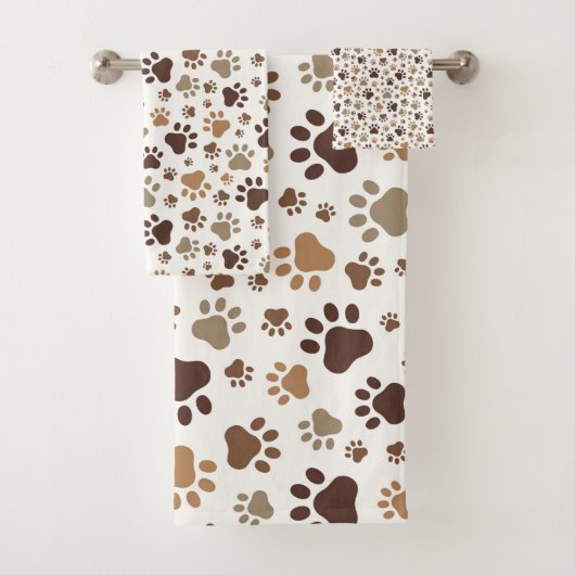 Paw Prints  Bad Handdoek (Insitu)