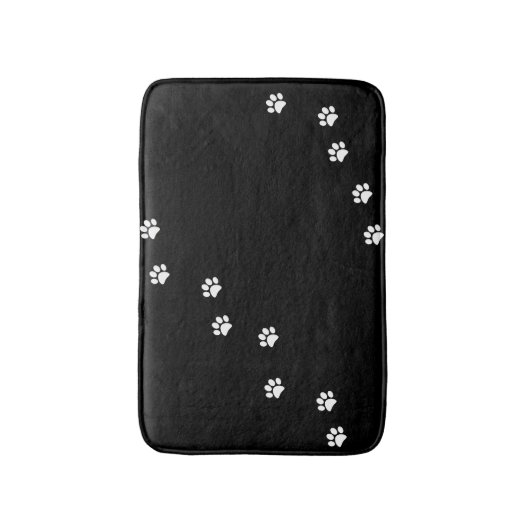 Paw Prints Bath Mat (Voorkant Verticaal)
