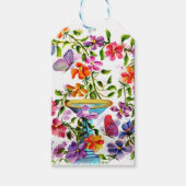 PAW PRINTS BIRD BATH CADEAULABEL (Voorkant)