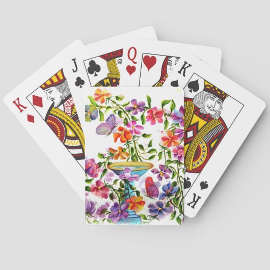 PAW PRINTS BIRD BATH PLAYCARDS POKERKAARTEN (Achterkant)