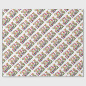 PAW PRINTS BIRD BATH WRAPPER PAPIER (Vlak)