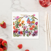 PAW PRINTS BIRD HOUSE PAPIER NAPKINS SERVETTEN (Insitu)