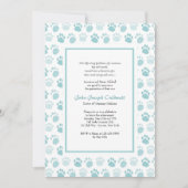 Paw Prints Blue Veterinary School Afstuderen Kaart (Voorkant)