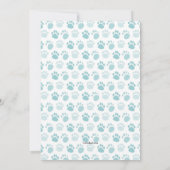 Paw Prints Blue Veterinary School Afstuderen Kaart (Achterkant)