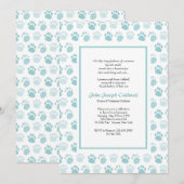 Paw Prints Blue Veterinary School Afstuderen Kaart (Voorkant / Achterkant)