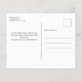 Paw Prints Budget Wedding Briefkaart (Achterkant)