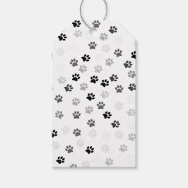 Paw Prints Cadeau Labels voor Hondenliefhebbers Cadeaulabel